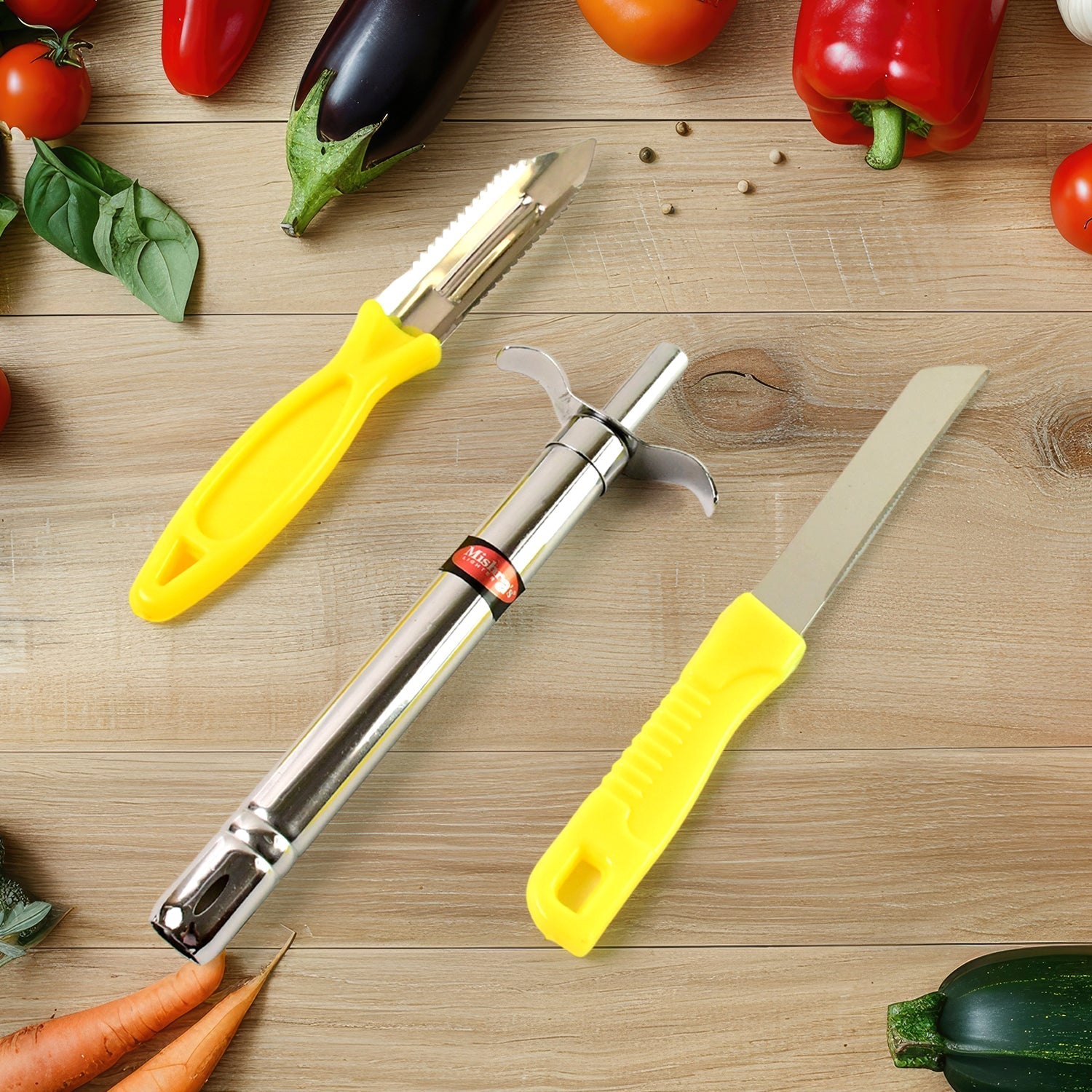 Mishra's 5-Piece Multipurpose LPG Kitchen Combo Set with Gas Pipe, Cylinder Trolley, Knife, Lighter & Peeler Mishra's 5-Piece Multipurpose LPG Kitchen Combo Set with Gas Pipe, Cylinder Trolley, Knife, Lighter & Peeler